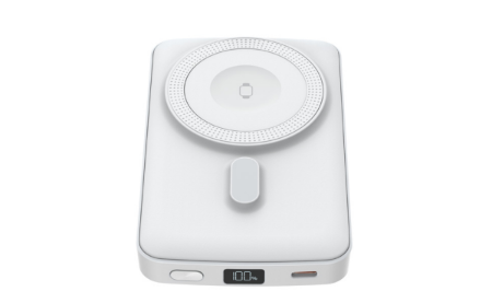 Magnetische Wireless-Powerbank — klebt ans Handy, lädt ohne Kabel