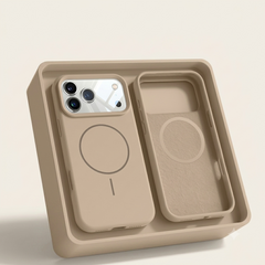 Magnetische Silikon Handyhülle für iPhone 12, 13, 14, 15, 16 und 17 Serie
