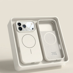 Magnetische Silikon Handyhülle für iPhone 12, 13, 14, 15, 16 und 17 Serie