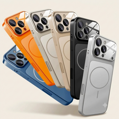 Magnetische Glas-Nano-Matt Handyhülle für iPhone mit Kameraschutz