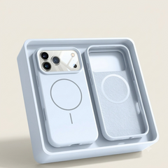 Magnetische Silikon Handyhülle für iPhone 12, 13, 14, 15, 16 und 17 Serie