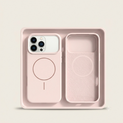 Magnetische Silikon Handyhülle für iPhone 12, 13, 14, 15, 16 und 17 Serie