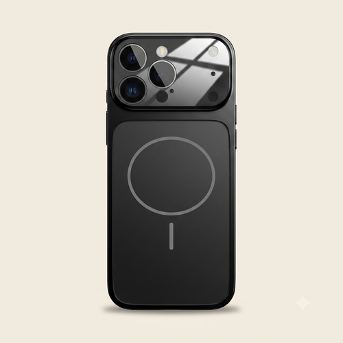 Magnetische Glas-Nano-Matt Handyhülle für iPhone mit Kameraschutz