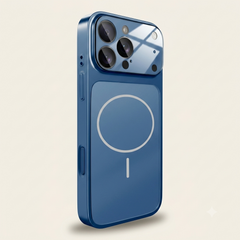 Magnetische Glas-Nano-Matt Handyhülle für iPhone mit Kameraschutz