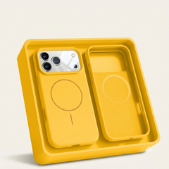 Magnetische Silikon Handyhülle für iPhone 12, 13, 14, 15, 16 und 17 Serie