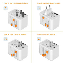 Universal Reiseadapter mit USB-C und USB-A, 17W bis 65W