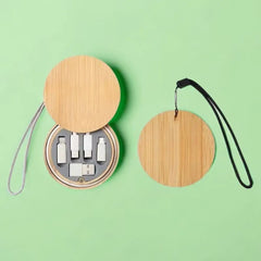 Ladekabel-Set aus Bambus